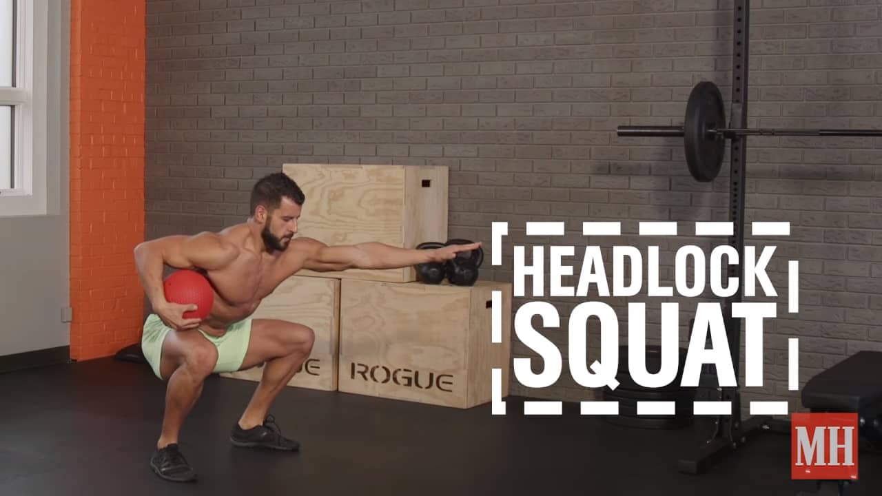 Headlock squat