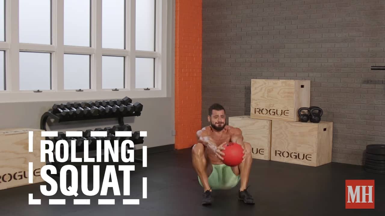 Rolling squat