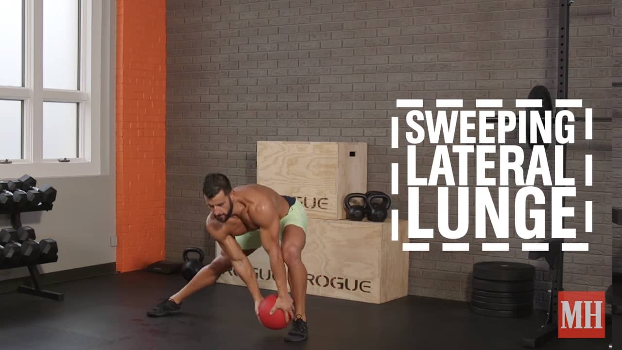 Sweeping lateral lunge