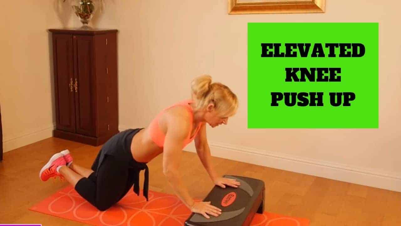 Elevated knee push up