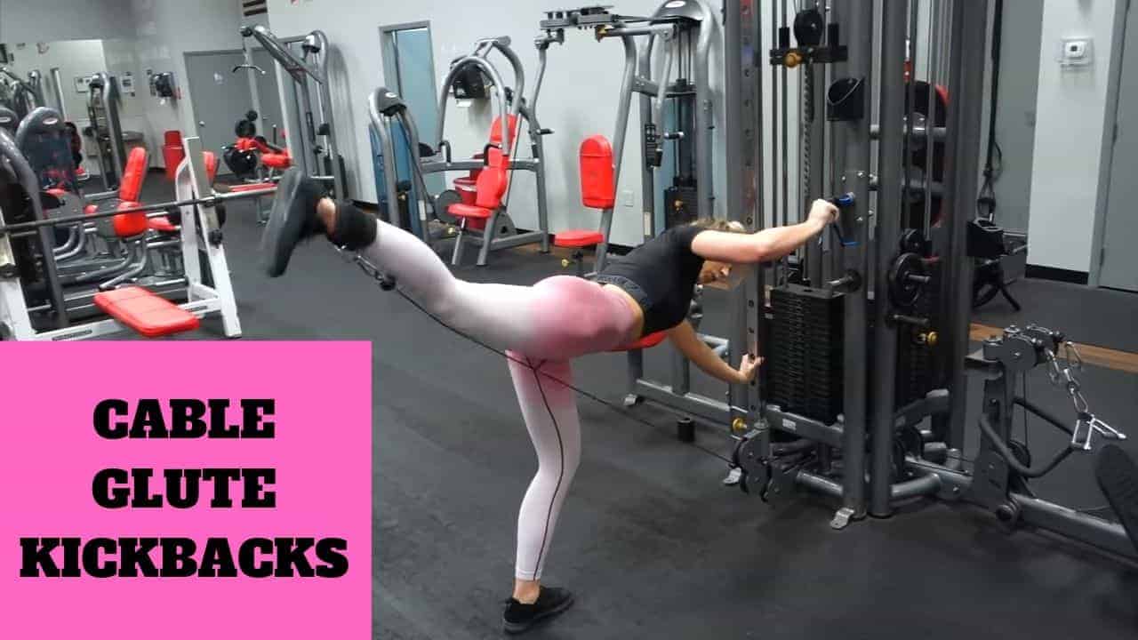 Cable glute kickbacks