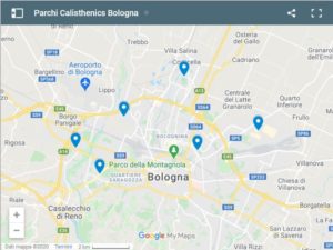 mappa parchi calisthenics Bologna