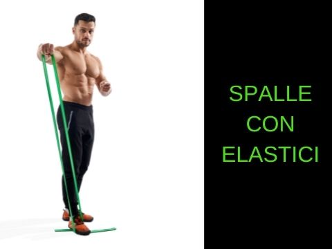 esercizi con elastici per spalle